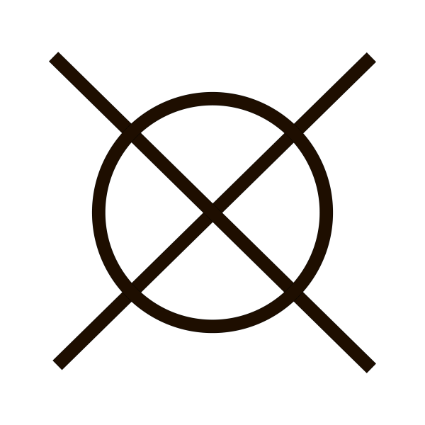 Знак химчистка запрещена на одежде