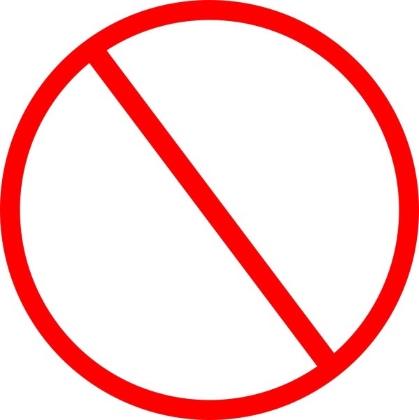 Кружок перечеркнутый