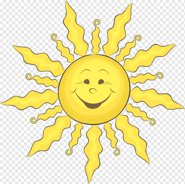 Солнышко на прозрачном фоне