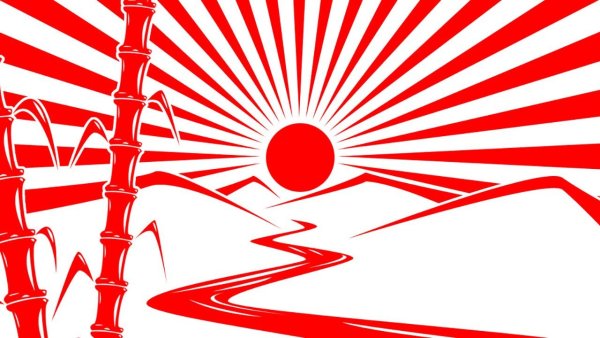 Японское солнце арт