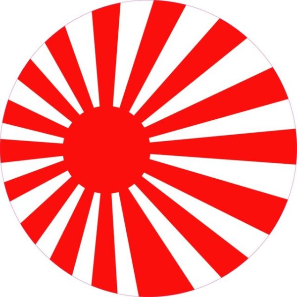 Флаг Японии круглый