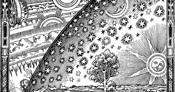 Старинное изображение солнца