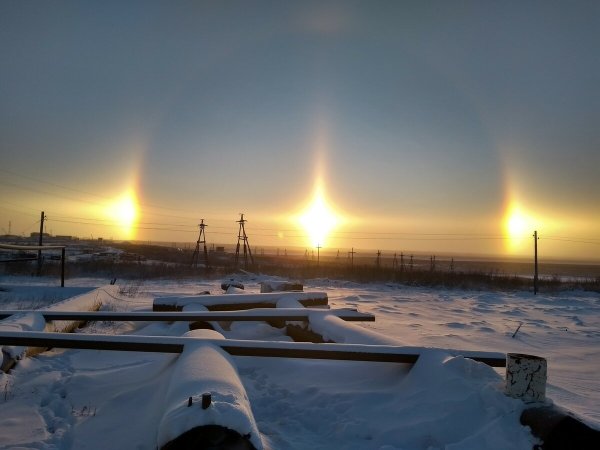 Северное сияние солнечное гало