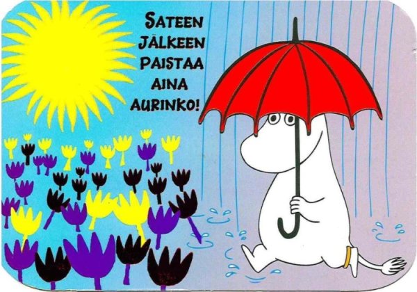 Мумитроль с зонтом