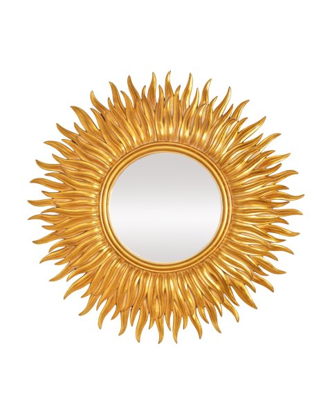 Зеркало Брук 100 золотое