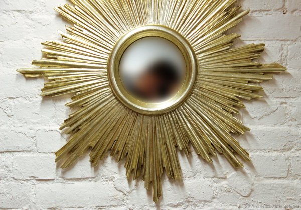 Зеркало-солнце Эштон Gold