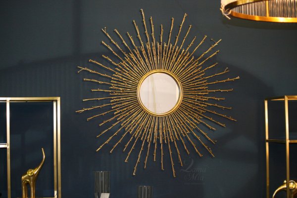 Зеркало-солнце настенное золотое "Белладжио Голд"