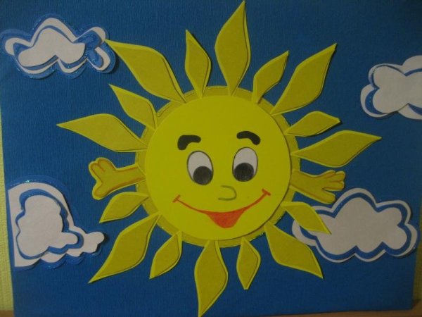 Аппликации солнце