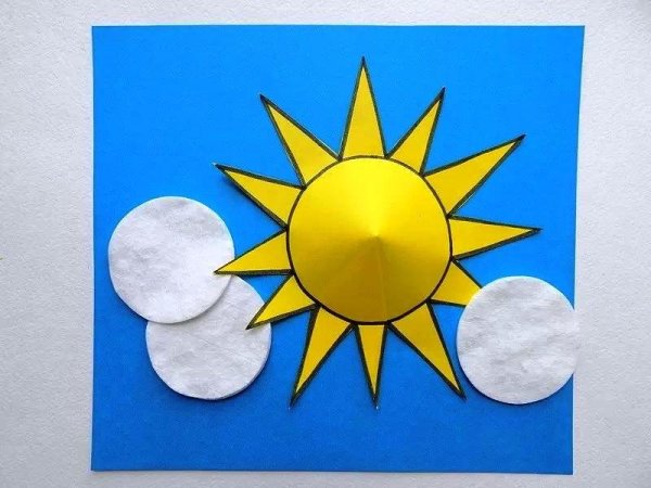 Аппликация солнышко
