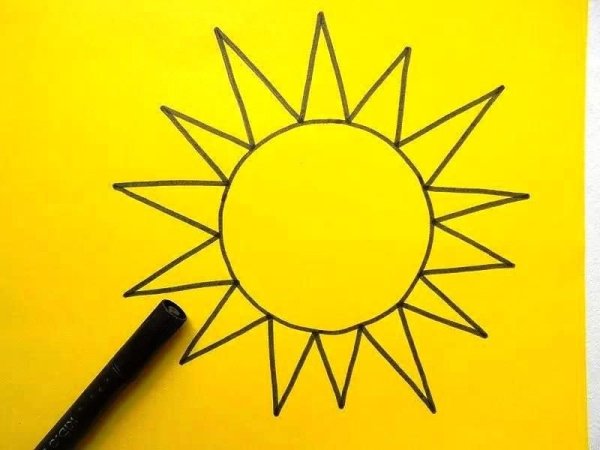 Аппликации солнце