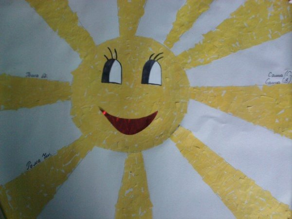 Аппликации солнце