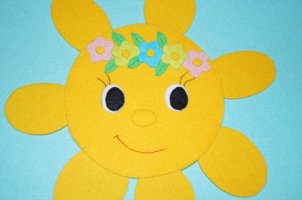 Аппликации солнце