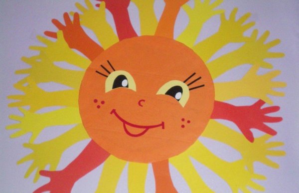 Пластилинография солнышко