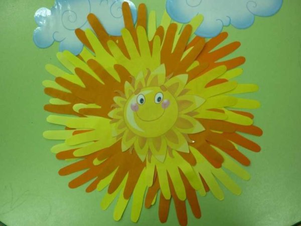 Аппликации солнце