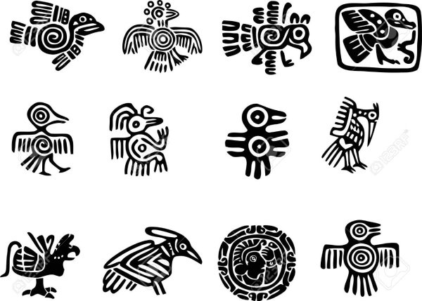 Ацтекское искусство символы индейские