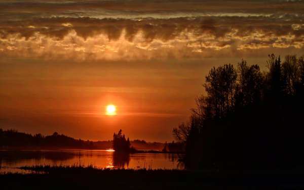 Пейзаж Вечерний закат
