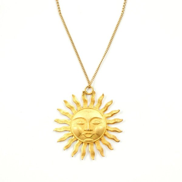 Подвеска солнце золото