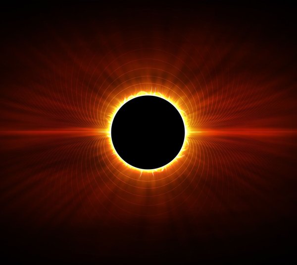 Солнечное затмение корона солнца