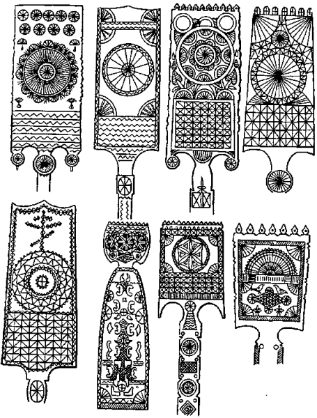 Прялка с солярными знаками