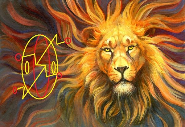 Лев солнце грива