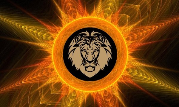 Знак зодиака Лев в солнце
