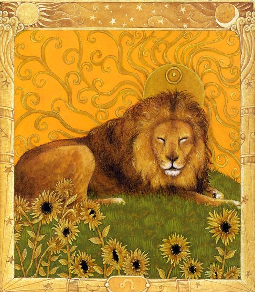 Картина знак зодиака Лев