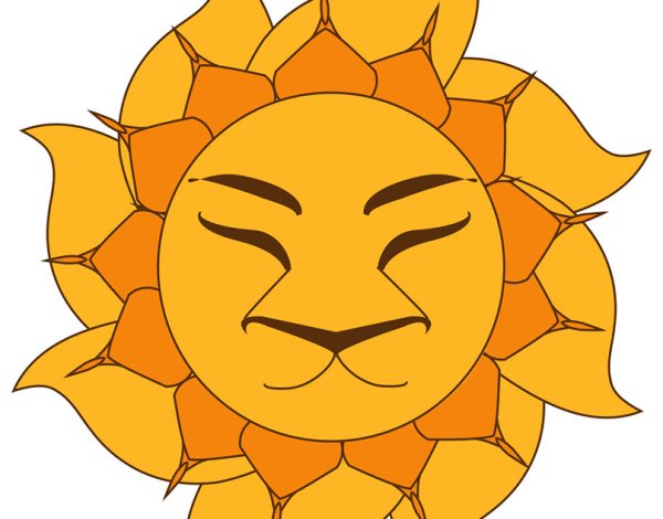 Лев на солнышке