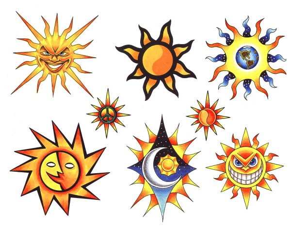 Солнце эскиз