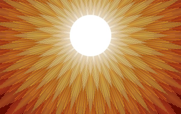 Узор из солнечных лучей