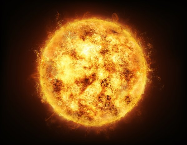 Солнце настоящее