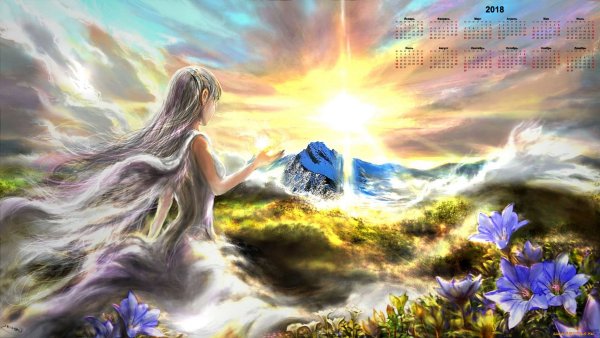 Солнце в небе фэнтези