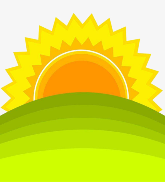 Восходящее солнце вектор