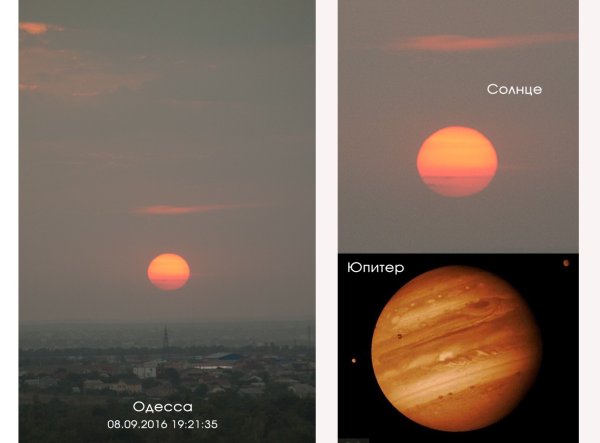 Соотношение земли и солнца