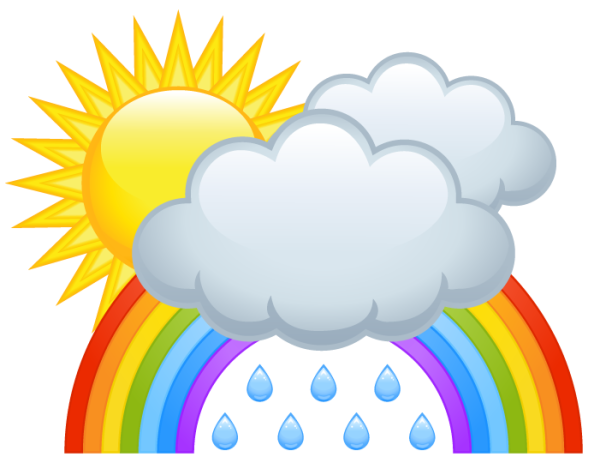 Тучка с радугой