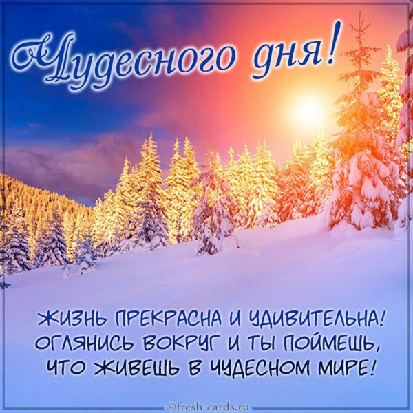 Солнечное зимнее утро в деревне