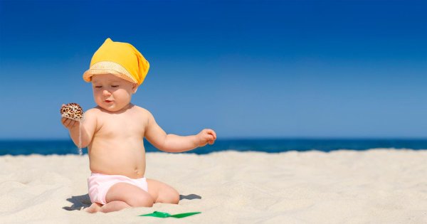 Обгоревшие на солнце дети