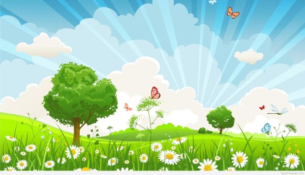 Мультяшный пейзаж