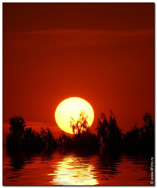 Красное солнце