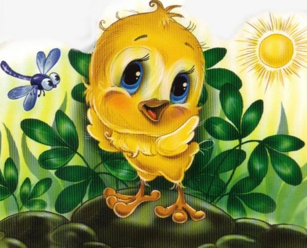 Цыплята мультяшные