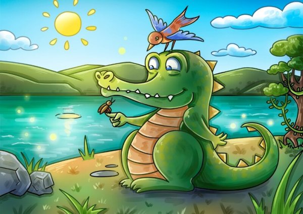 Сказка про крокодильчика