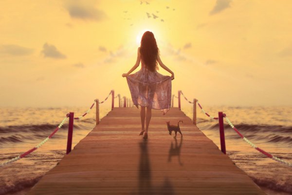 Человек стремится к свету