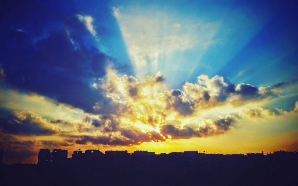 Небо солнце облака