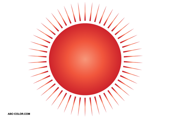 Солнце на прозрачном фоне