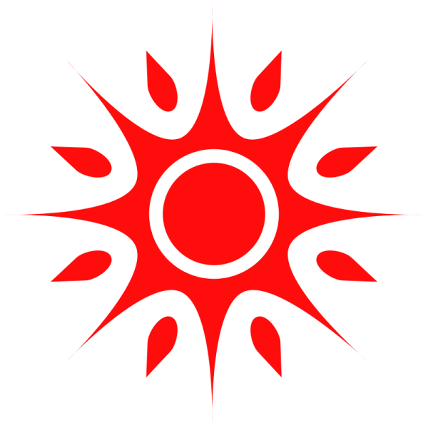 Красное солнце символ