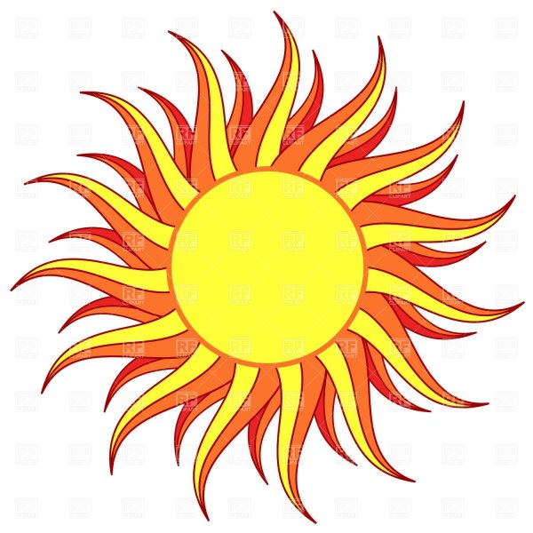 Красное солнце для фотошопа