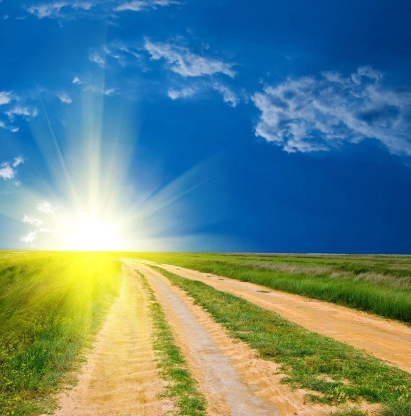 Яркое солнце