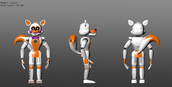 ФНАФ 5 лолбит в полный рост