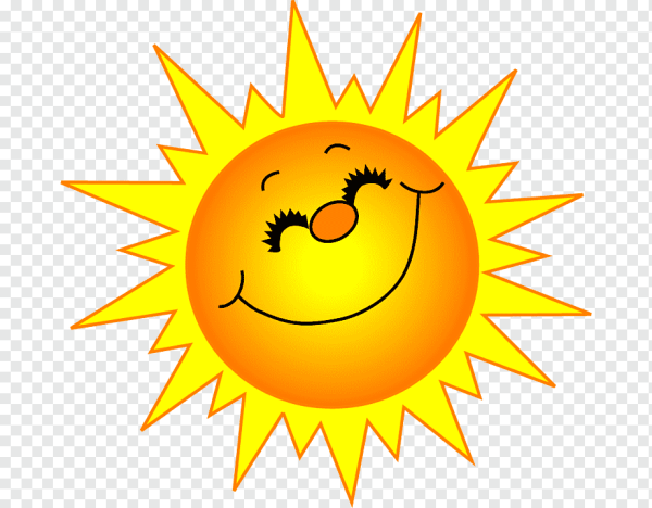 Солнце на прозрачном фоне