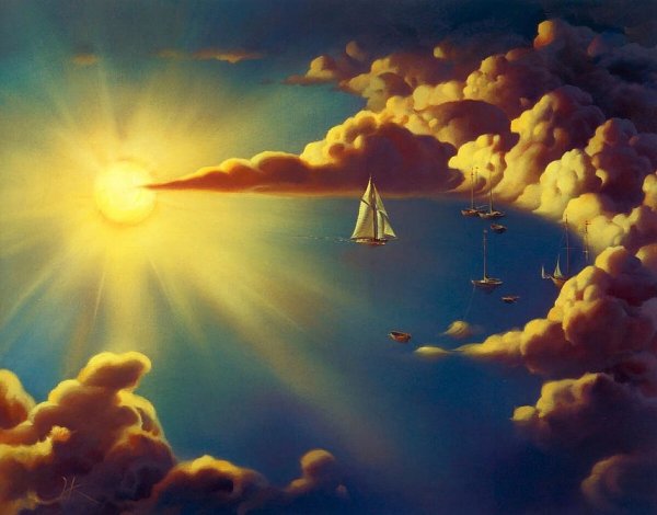 Солнышко с облачком