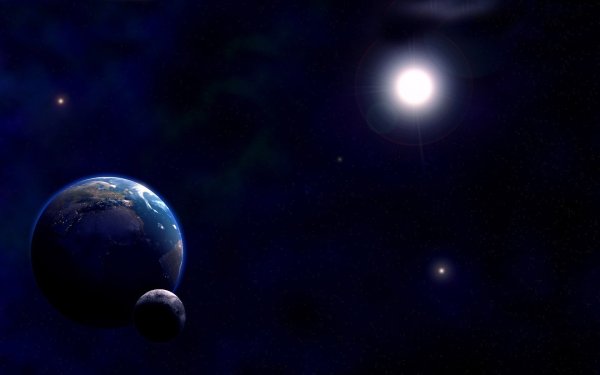 Схема образования лунного затмения